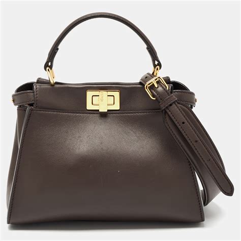 fendi regular peekaboo top handle bag|fendi peekaboo bag review.